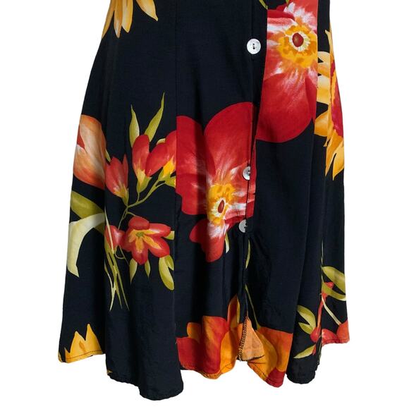 Vintage Floral Midi Dress Womens Size S - Picture 3 of 8